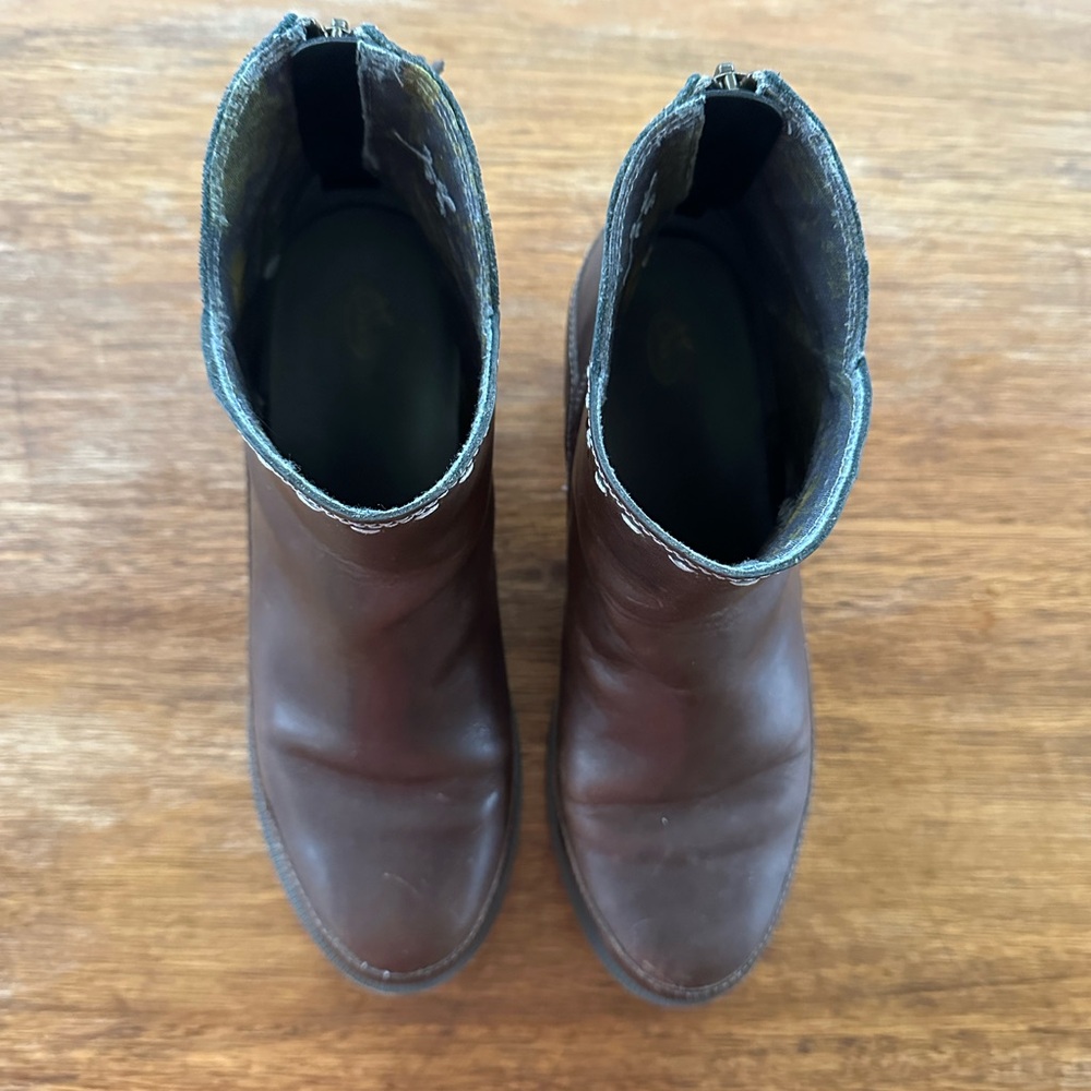 Chaco Cataluna Leather Ankle Boot Brown women’s size 8.5 - Picture 5 of 11